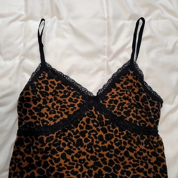 Wild Fable Leopard Lace Trim Chemise - Picture 3 of 10